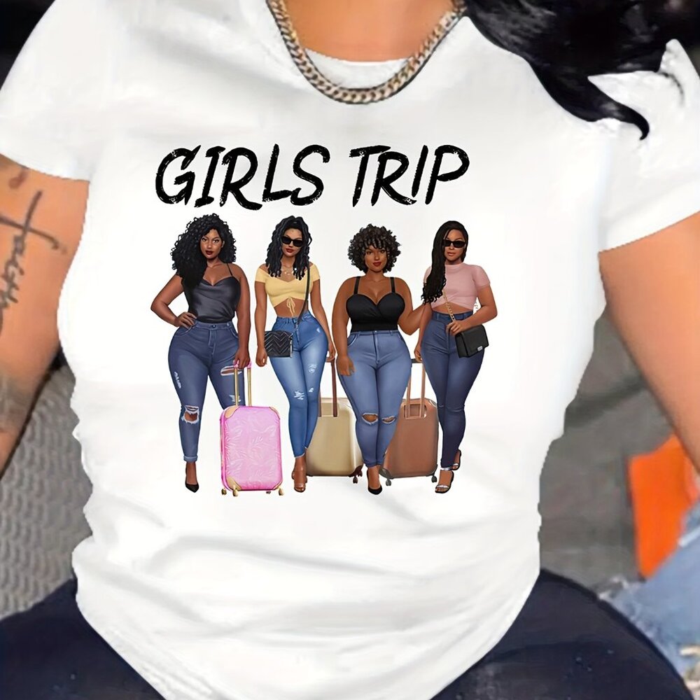 Girls Trip Crew Neck  T-Shirt